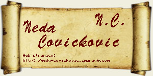 Neda Čovičković vizit kartica